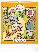 Nástěnný kalendář 2027 - Josef Lada - Říkadla  - PGN-36856-L
