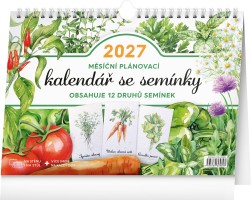 Měsíční kalendář 2027 - Plánovací kalendář se semínky - PGS-36989