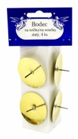 Bodce na svíčku 5 cm - zlaté - 4 ks - 2669