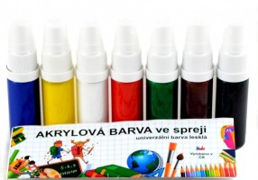 Sada univerzálních barev ve spreji - 7 x 20 g - KRSU720