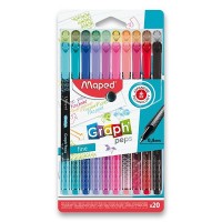 Sada linerů MAPED Graph'Peps Deco - 20 barev - 0071/9749051