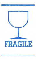 Samolepicí etikety - FRAGILE  - 7 x 11,5 mm - 20 ks 