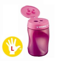 Ergonomické ořezávátko pro leváky STABILO EASYsharpener - růžová - 4501/1