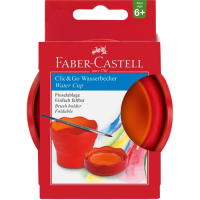 Kelímek na vodu Faber-Castell Clic & Go - červená - 0144/1815101