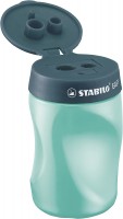 Ergonomické ořezávátko pro leváky STABILO EASYsharpener - petrolejová - 4501