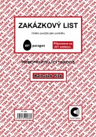 Zakázkový list A5 propisovací - PT180