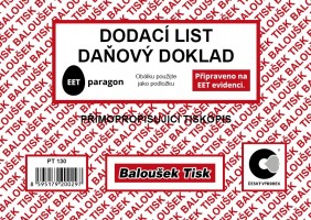Dodací list A6 propisovací - PT130
