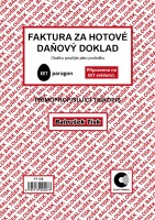 Faktura za hotové daňový doklad A5 propisovací - PT198
