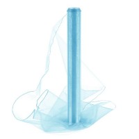 Organza obšitá 40cm/9m - ledově modrá  242022