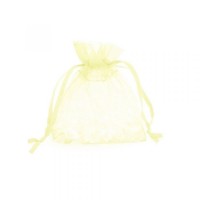 Dárkový sáček organza 7,5 x 10 cm - krémová - 9606