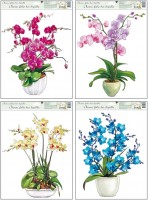 Okenní fólie - Orchideje - 42 x 30 cm - 887