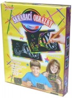 Škrabací obrázky - duhové - krabice - SCD-CB100