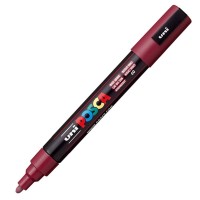 Akrylový popisovač Posca PC-5M - 1,8–2,5 mm - bordó (60) - P286773000 
