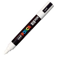 Akrylový popisovač Posca PC-5M - 1,8–2,5 mm - bílá (1) - P286518000 