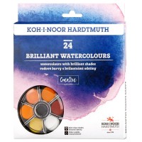 Vodové barvy brilantní Koh-i-noor - 24 barev - 174506