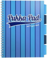 Projektový blok A4 - Pukka Stripe - modrá - 8538