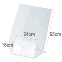 Sáček s kartonovým dnem - 240 x 160 x 650 mm - 5454