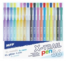 Gelová pera X-trail - 36 ks - 6001341