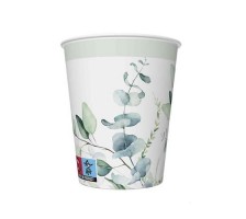 Papírové kelímky - Eucalyptus Twigs - 250 ml - 8 ks - KD01_OG_035401